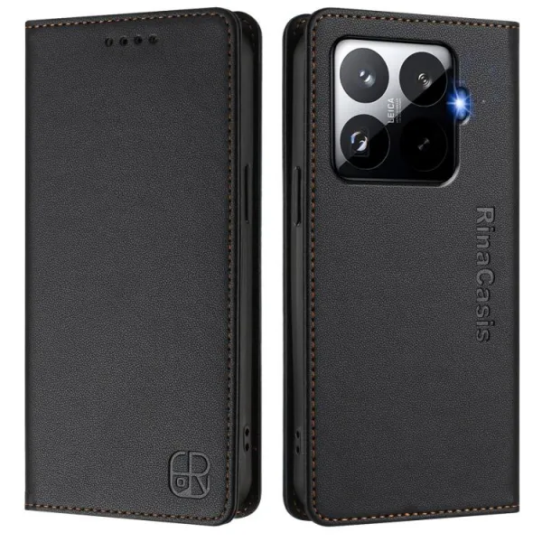 RINA Zaklápacie puzdro pre Xiaomi 15T Pro čierne