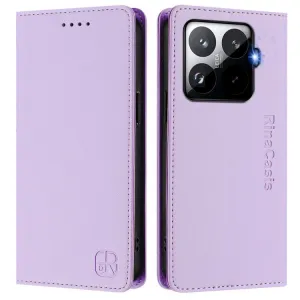 RINA Zaklápacie puzdro pre Xiaomi 15T Pro svetlofialové