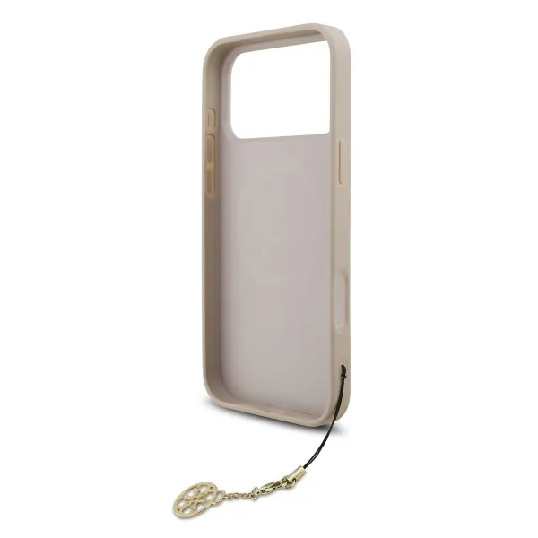 GUESS 4G CHARME Kryt s príveskom Apple iPhone 17 Pro Max PINK