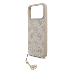 GUESS 4G CHARME Kryt s príveskom Apple iPhone 17 Pro Max PINK