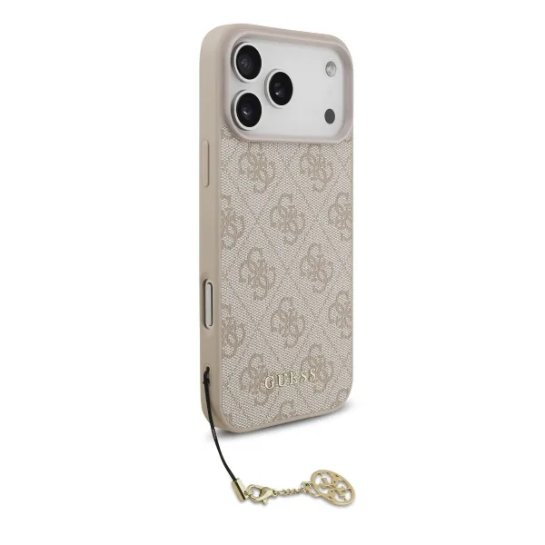 GUESS 4G CHARME Kryt s príveskom Apple iPhone 17 Pro Max PINK