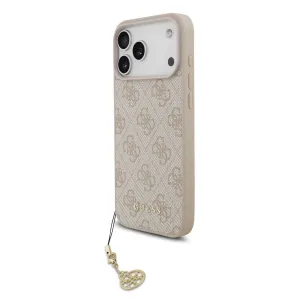 GUESS 4G CHARME Kryt s príveskom Apple iPhone 17 Pro Max PINK