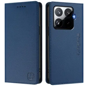 RINA Zaklápacie puzdro pre Xiaomi 15T Pro tmavomodré