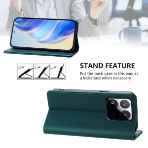 RINA Zaklápacie puzdro pre Xiaomi 15T tmavozelené