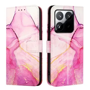 ART MARBLE Peňaženkový kryt pre Xiaomi 15T PINK PURPLE