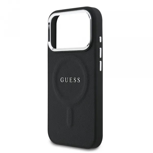 GUESS PU MAGSAFE Ochranný kryt pre Apple iPhone 17 Pro BLACK