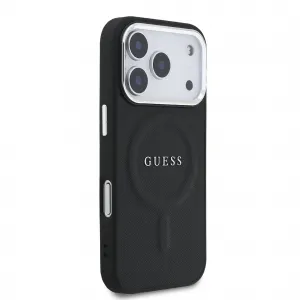 GUESS PU MAGSAFE Ochranný kryt pre Apple iPhone 17 Pro BLACK