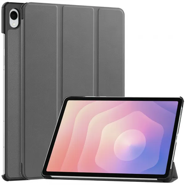 LEATHER Zaklápací kryt pre Samsung Galaxy Tab S11 šedý