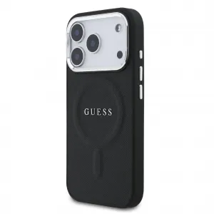 GUESS PU MAGSAFE Ochranný kryt pre Apple iPhone 17 Pro BLACK