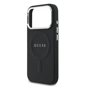 GUESS PU MAGSAFE Ochranný kryt pre Apple iPhone 17 Pro Max BLACK