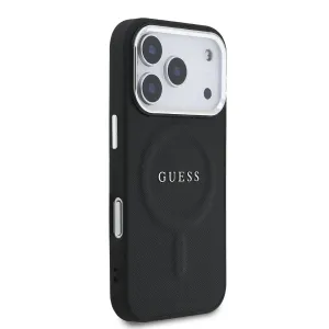 GUESS PU MAGSAFE Ochranný kryt pre Apple iPhone 17 Pro Max BLACK