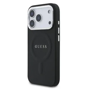 GUESS PU MAGSAFE Ochranný kryt pre Apple iPhone 17 Pro Max BLACK