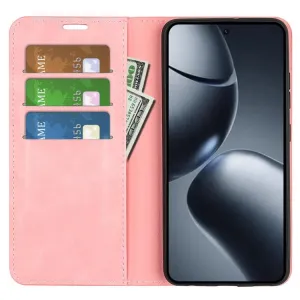 MAGNETIC Zaklápací kryt pre Xiaomi 15T Pro ružový