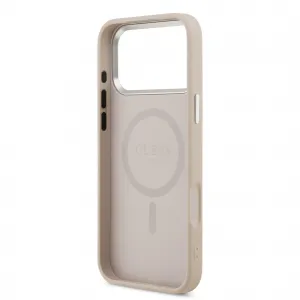 GUESS PU MAGSAFE Ochranný kryt pre Apple iPhone 17 Pro Max PINK