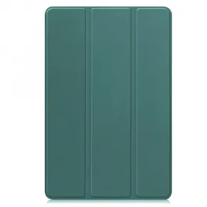LEATHER Zaklápací kryt pre Samsung Galaxy Tab S11 zelený
