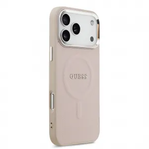 GUESS PU MAGSAFE Ochranný kryt pre Apple iPhone 17 Pro Max PINK