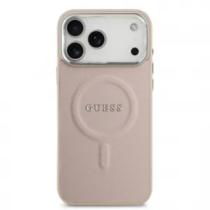 GUESS PU MAGSAFE Ochranný kryt pre Apple iPhone 17 Pro Max PINK