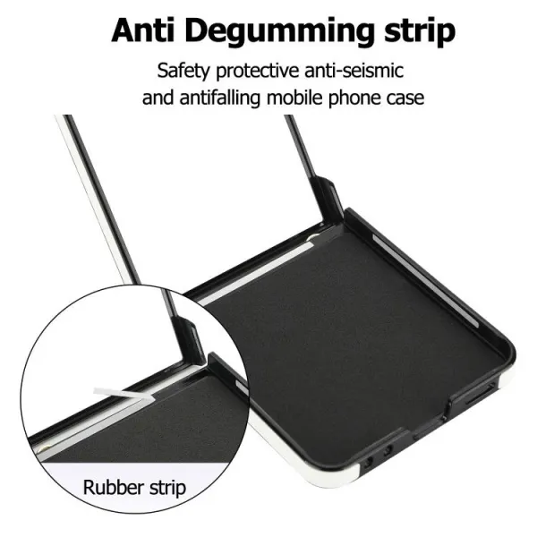 RHOMBIC Ochranný kryt s remienkom Samsung Galaxy Z Flip7 5G biely