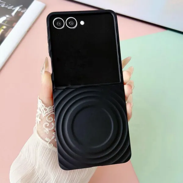 RIPPLE CASE Plastový kryt s MagSafe Samsung Galaxy Z Flip7 5G čierny