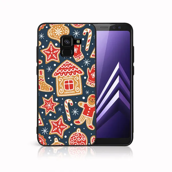MY ART Kryt s vianočným dizajnom Samsung Galaxy A8 2018 (A530) CHRISTMAS (069)