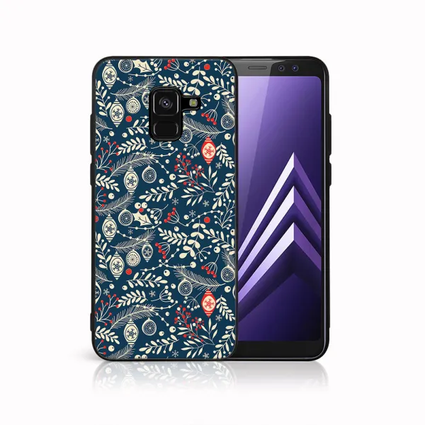 MY ART Kryt s vianočným dizajnom Samsung Galaxy A8 2018 (A530) MISTLETOE (070)