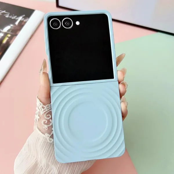 RIPPLE CASE Plastový kryt s MagSafe Samsung Galaxy Z Flip7 5G modrý