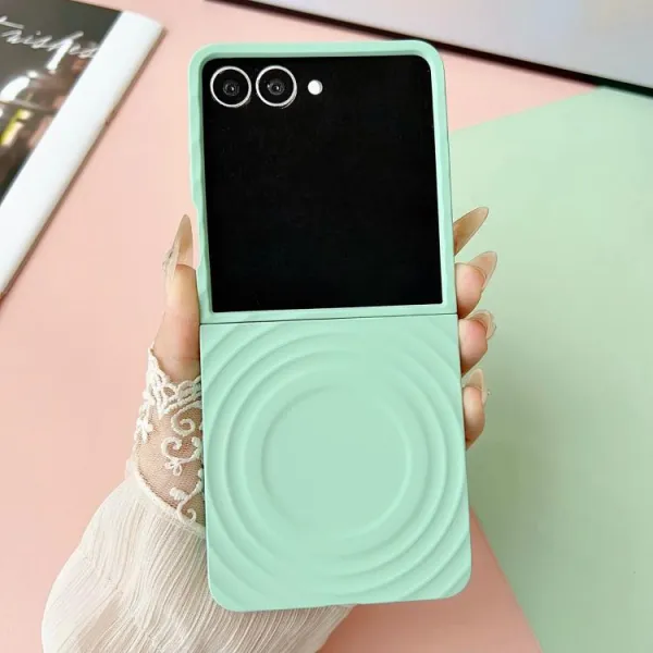 RIPPLE CASE Plastový kryt s MagSafe Samsung Galaxy Z Flip7 5G mentolový