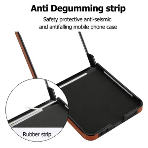 RHOMBIC Ochranný kryt s remienkom Samsung Galaxy Z Flip7 5G hnedý