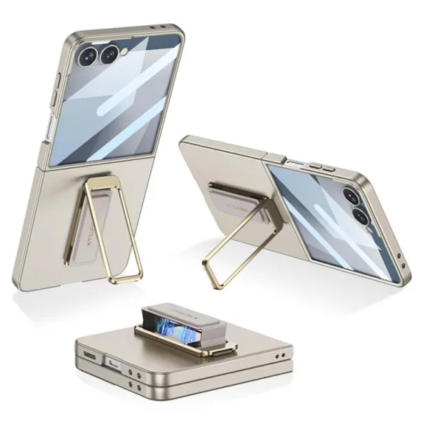GKK XTCASE Ochranný kryt s držiakom Samsung Galaxy Z Flip7 5G TITANIUM GREY
