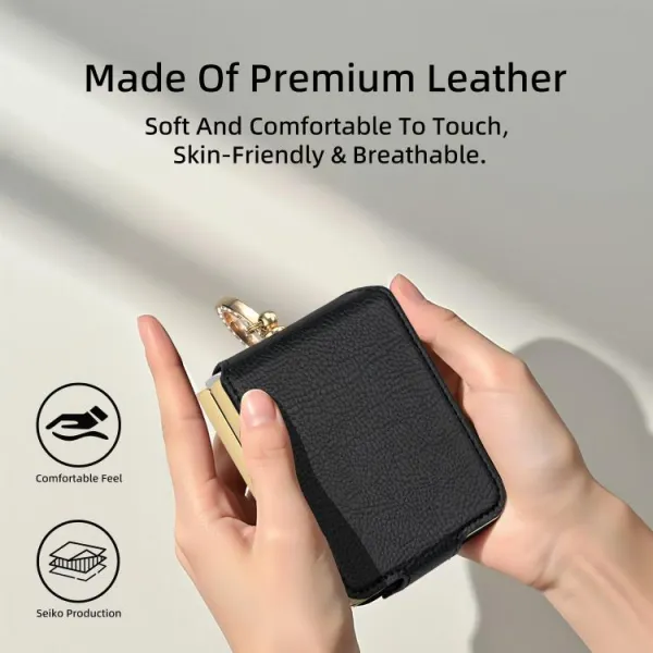 LEATHER Kryt s držiakom pre Samsung Galaxy Z Flip7 5G ružový