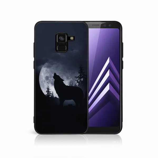 MY ART Ochranný kryt pre Samsung Galaxy A8 2018 (A530) WOLF (247)