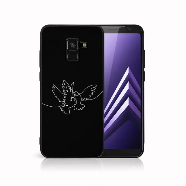 MY ART Ochranný kryt pre Samsung Galaxy A8 2018 (A530) WHITE DOVE (195)