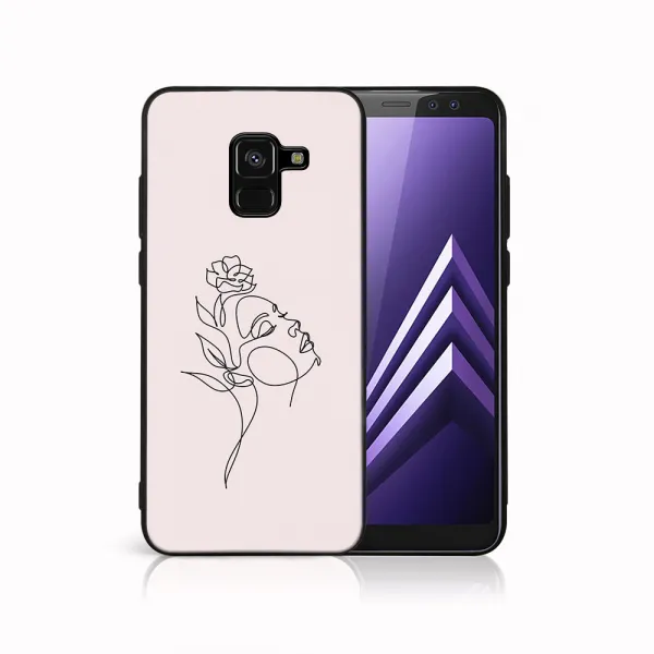 MY ART Ochranný kryt pre Samsung Galaxy A8 2018 (A530) ROSE GIRL (198)