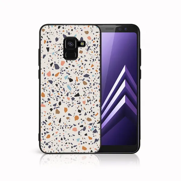 MY ART Ochranný kryt pre Samsung Galaxy A8 2018 (A530) BEIGE TERRAZZO (162)