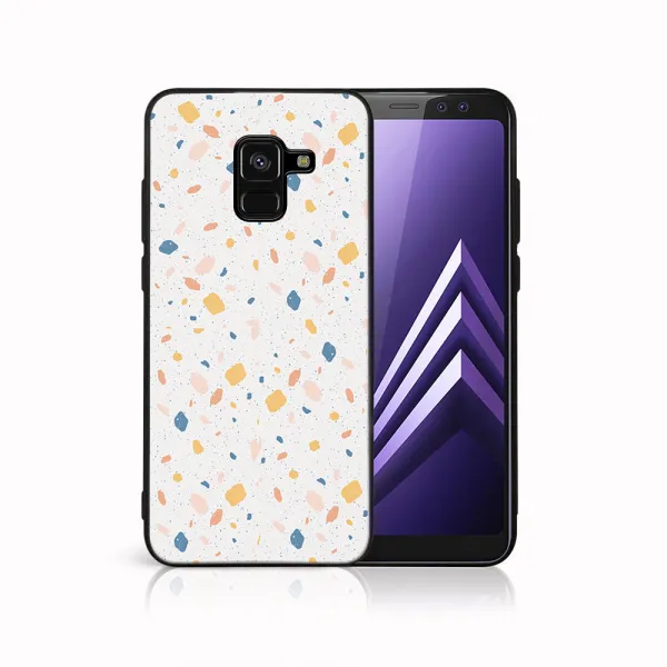 MY ART Ochranný kryt pre Samsung Galaxy A8 2018 (A530) ORANGE TERRAZZO (165)
