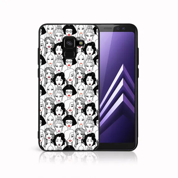 MY ART Ochranný kryt pre Samsung Galaxy A8 2018 (A530) LIPSTICK (174)