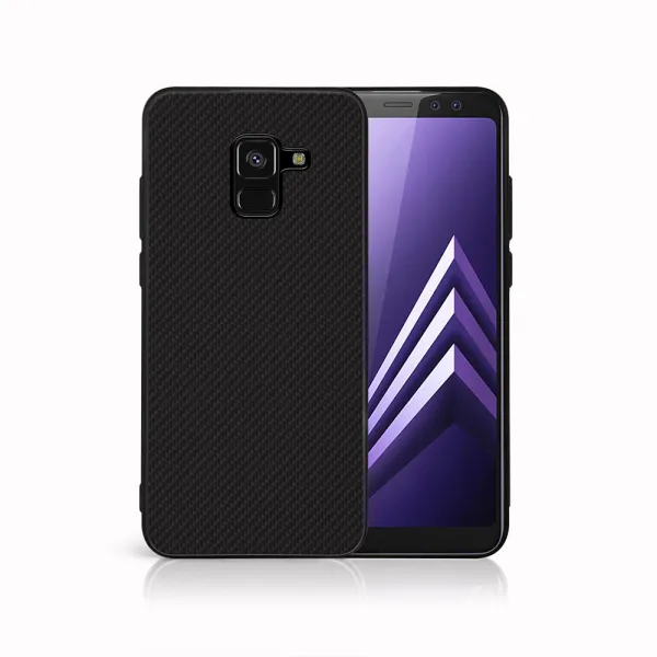 MY ART Ochranný kryt pre Samsung Galaxy A8 2018 (A530) CARBON (231)
