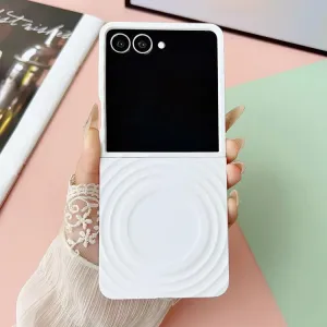 RIPPLE CASE Plastový kryt s MagSafe Samsung Galaxy Z Flip7 5G biely