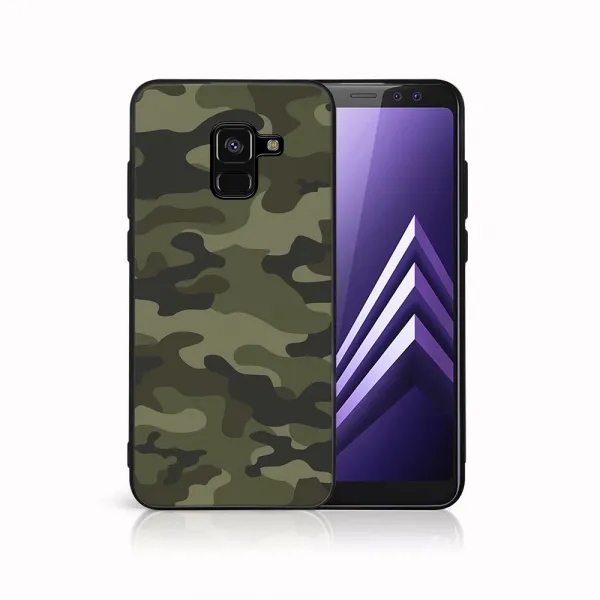 MY ART Ochranný kryt pre Samsung Galaxy A8 2018 (A530) GREEN CAMO (235)
