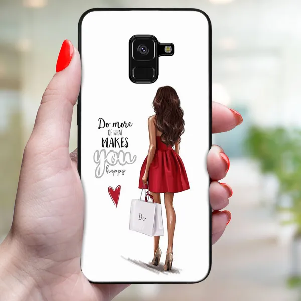 MY ART Ochranný kryt pre Samsung Galaxy A8 2018 (A530) RED DRESS (137)