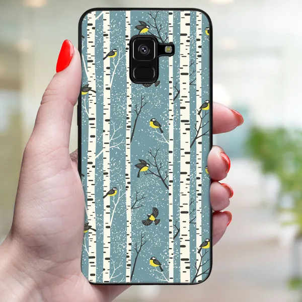 MY ART Kryt s vianočným dizajnom Samsung Galaxy A8 2018 (A530) BIRCH (072)
