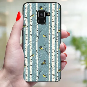 MY ART Kryt s vianočným dizajnom Samsung Galaxy A8 2018 (A530) BIRCH (072)