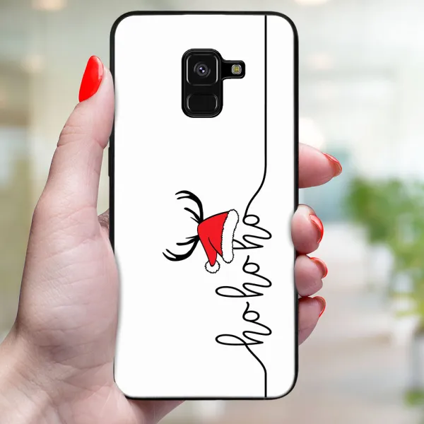 MY ART Kryt s vianočným dizajnom Samsung Galaxy A8 2018 (A530) HOHOHO (073)