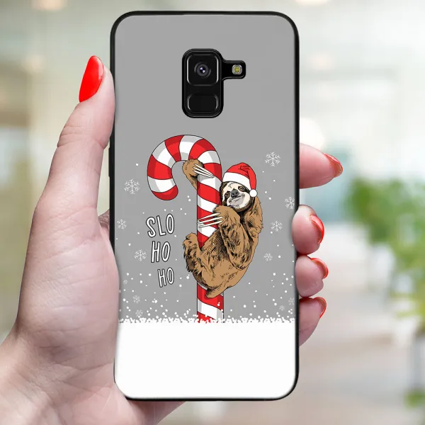 MY ART Kryt s vianočným dizajnom Samsung Galaxy A8 2018 (A530) CANDY (076)