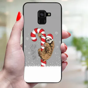 MY ART Kryt s vianočným dizajnom Samsung Galaxy A8 2018 (A530) CANDY (076)