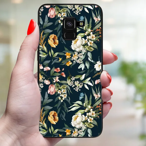 MY ART Ochranný kryt pre Samsung Galaxy A8 2018 (A530) FLORAL (158)