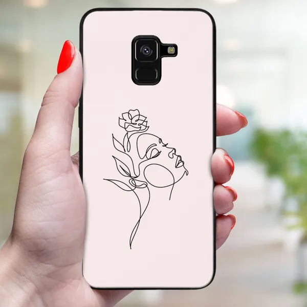 MY ART Ochranný kryt pre Samsung Galaxy A8 2018 (A530) ROSE GIRL (198)