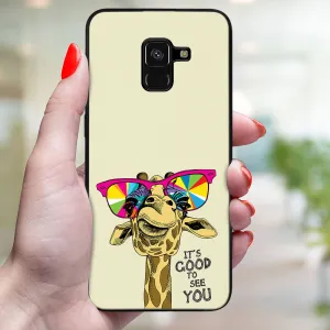 MY ART Ochranný kryt pre Samsung Galaxy A8 2018 (A530) GIRAFFE (180)