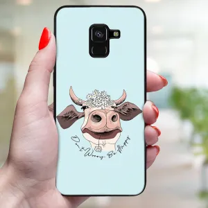 MY ART Ochranný kryt pre Samsung Galaxy A8 2018 (A530) HAPPY COW (181)