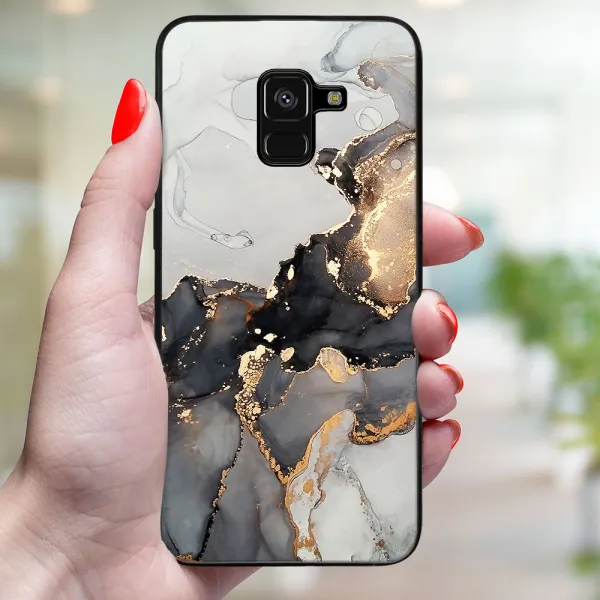 MY ART Ochranný kryt pre Samsung Galaxy A8 2018 (A530) GREY MARBLE (140)